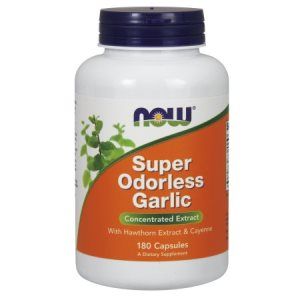 Super Odorless Garlic (180 Caps  5000 mg) NOW Foods